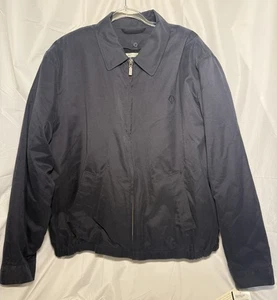 TURNBURY Jacket Black Men’s Large Full Zip Lightweight Casual Lined Soft Coat - Picture 1 of 12