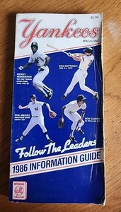 New York Yankees 1986 Media & Information Guide MLB Baseball C B30 - Picture 1 of 7