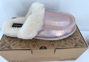 BEARPAW Boetis II Electric Pink Furry Mongolian Curly Lamb Fur Lined Boots Gr. 9 - Bild 1 von 13
