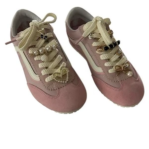 Zapatillas Vans Rosa Super Lowpro Años 80 Colección Serio Estilo Retro M 5.5 W 7 - Imagen 1 de 8