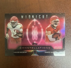 2024 Topps Midnight Constellations Crepúsculo Xavier Digno/Dante Hall RC/99 - Imagen 1 de 2