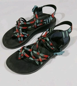 Chaco ZX2 Classic Sandals Size 11 Black Blue Aztec Hike Water Active Buckle - Picture 1 of 8