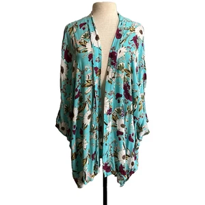 Victoria's Secret Women's Multicolor Floral Open Front Kimono Robe Sz M/L - Picture 1 of 9