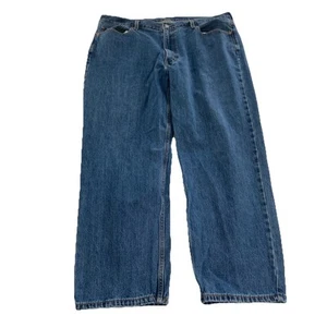 LEVIS Mens 44 X 32 550 Medium Stone Wash Relaxed Fit Jeans Blue Denim Zip Fly - Picture 1 of 10