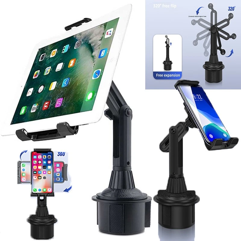 Universal Car Cup Holder Cellphone Mount Stand for Mobile Cell Phones Adjustable - Image 1 of 4