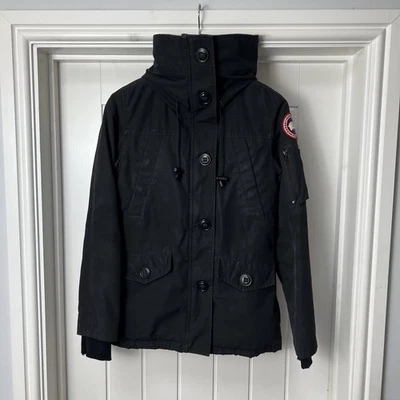 Canada Goose Jacket Coat Women's XS Black Duck Down Full Zip Hooded 2530L - Image 1 of 4