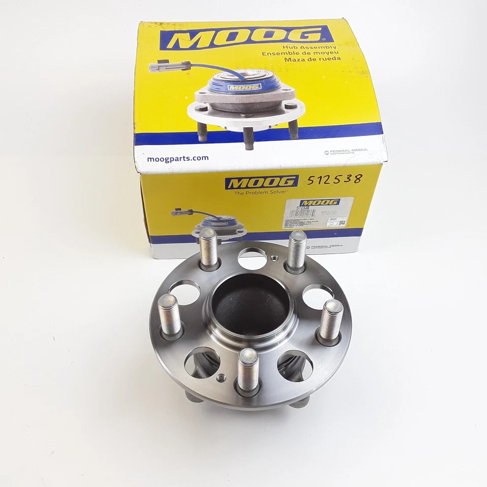 Conjunto de buje de cojinete de rueda trasera MOOG 512538 para Acura RLX (2014 2015 2016-2020) Foto 1 de 4