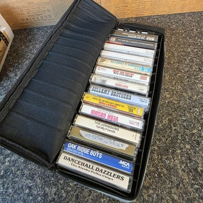 Vintage Country Cassette Tape Lot 80s 90s w/ Case Oak Ridge Boys Garth Brooks - Image 1 of 4
