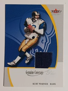 2001 Fleer Genuine Coverage Plus Jerseys #25 Kurt Warner - Picture 1 of 2