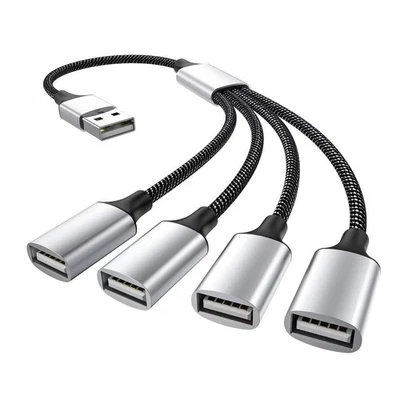 USB a USB 2.0 triple puerto USB HUB OTG cable adaptador carga de datos Conve8728 - Imagen 1 de 4