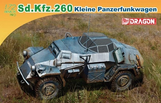 Dragon D7446 SD.KFZ.260 KLEINE PANZERFUNKWAGEN KIT 1:72 Modellino - Immagine 1 di 1