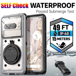 For Google Pixel 8 Pro 8 7 6 7a waterproof Case Shockproof Self Check Cover - Picture 1 of 13