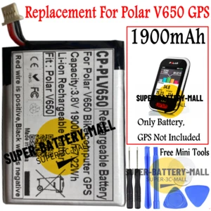 1900mAh Repair Battery For Polar V650 Bike computer GPS Polar V650 Battery - Picture 1 of 2