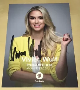 Vivien Wulf Original Signierte Autogrammkarte Sturm der Liebe Autogramm TV #17 - Bild 1 von 1