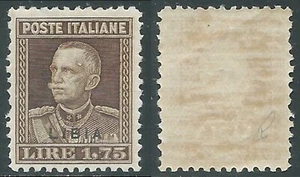 1928-29 LIBIA EFFIGIE 1,75 LIRE LUSSO MNH ** - RA13 - Bild 1 von 1