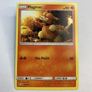 JCC Pokémon regular poco común Magmar Hidden Fates 10/68 - Imagen 1 de 2
