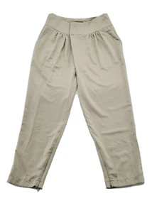 Caribbean Queen Womens Size L Pleated High Waist Harem Pants With Ankle Zip NWT - Picture 1 of 11