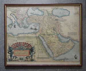 Mapa Ortelio del Imperio Turco c1570. Reproducción antigua grabado h/col - Imagen 1 de 5
