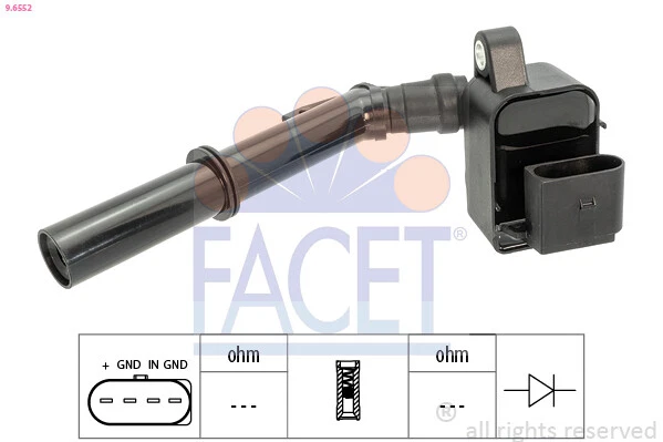 FACET Bobina Encendido Apto para Mercedes-Benz Clase C T-Model - Imagen 1 de 1