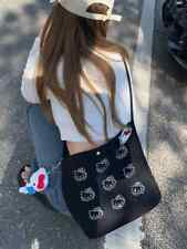 Hello Kitty Hot Diamond Printed Satin Handbag Casual Messenger Bag Shoulder Bag