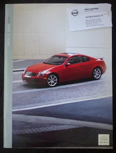 2004 Infiniti G35 Car Dealer Sales Brochure 20 pages - Picture 1 of 4