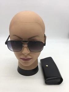 Prada Fashion Unisex Black Sunglasses 57-16-145 Grey Lens - Picture 1 of 9