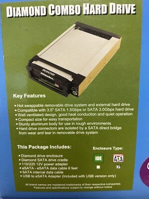 Addonics SATA Internal & External Hard Drive Enclosure Kit- New - Image 1 of 4