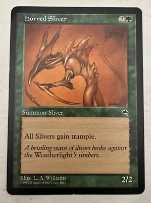 MTG  * Horned Sliver  Excellent/Lightly Played Tempest Regular  SellbyCyn - Image 1 of 4