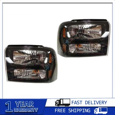 Conjunto de faros TYC izquierda y derecha 2 piezas para Ford F-250 Super Duty 2005-2007 Foto 1 de 4