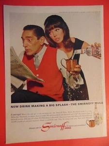 1965 THE SMIRNOFF MULE-Smirnoff Vodka leaves you Breathless vintage print ad - Picture 1 of 1