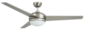 4 STÜCK Vam leiser Deckenventilator Vega nickel 132 cm Leuchte Fernbedienung - Bild 1 von 3