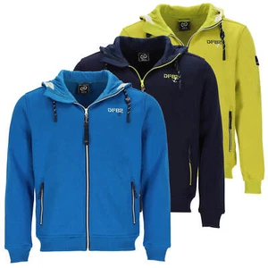 Dry Fashion Herren Sweatjacke Kapuzenjacke Baabe Kapuze Wärmend Reißverschluss - Bild 1 von 25
