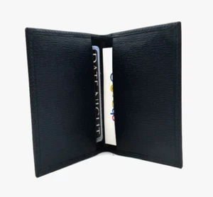Estuche para tarjetas de crédito de cuero plegable imagen gráfica AZUL MARINO - Imagen 1 de 6