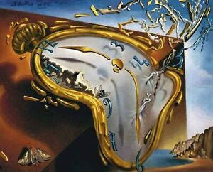 1954 Melting Watch, by Salvador Dali art painting print