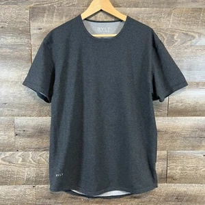 Camisa BYLT Para Hombre Corte Caída S/S Lux Cuello Redondo Gris Oscuro Sólido Talla L - Imagen 1 de 13