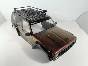 Used AXIAL SCX 10 II Custom Jeep Cherokee Body 1/10 Crawler Truck 4x4 See Images - Picture 1 of 19