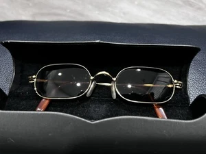 Cartier Orfy Vintage Thin Rim Sunglasses Frame 18k Gold Plated 1990s France - Picture 1 of 4