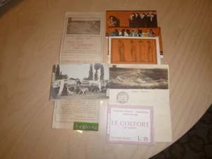 GRIECHISCHES THEATER VON SYRAKUS APRIL 1921 "LE COEFORE" PROGRAMM TICKET POSTKARTEN - Bild 1 von 8
