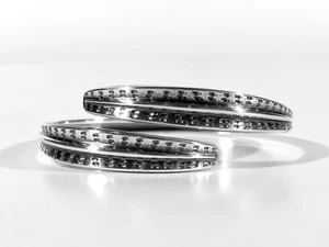 David ANDERSEN Silber Armreif Saga ° signiert ° Norway sterling bangle bracelet - Bild 1 von 5