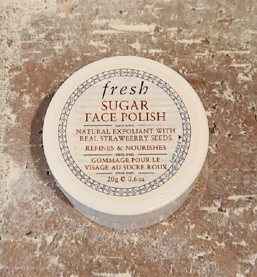 FRESH SUGAR FACE POLISH Natural Exfoliant Strawberry Seeds Travel 20g / .6 oz - Image 1 of 2