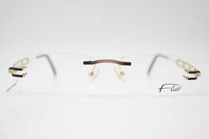 Brille Flair 857 Bronze Schwarz Gold Randlos Brillengestell eyeglasses Neu - Bild 1 von 6