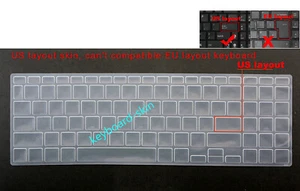 US Keyboard Skin Cover For Asus VivoBook E510 E510M E510MA L510 L510M L510MA - Picture 1 of 5