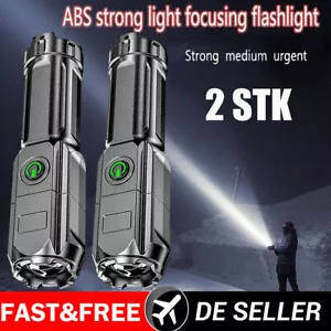 2X Super helle Taschenlampe LED 990000LM USB wiederaufladbare Fackel 18650 Akku - Bild 1 von 21