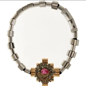 Collana grossa con ciondolo a grappolo tono argento MAWI LONDON - Foto 1 di 8