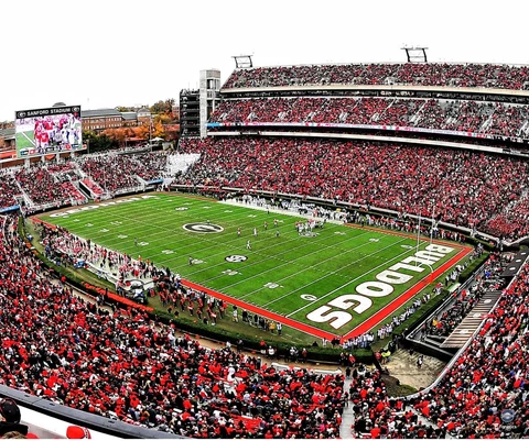 Georgia Bulldogs Unsigned Dooley Field at Sanford Stadium Photo Cover