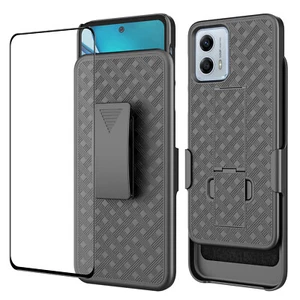 For Motorola Moto G 5G/G Stylus 2023 Case Belt Clip Holster with Glass Protector - Picture 1 of 7