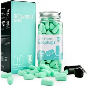 Upgraded 60 Pairs Mpow Ear Plugs 38dB Noise Cancelling Hearing Protection plugs - Picture 1 of 7