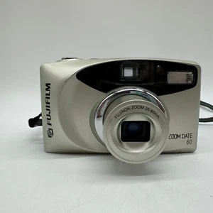 Fujifilm Zoom Date 60EZ Built-in Flash Auto-Focus 35mm Point & Shoot Film Camera - Picture 1 of 13