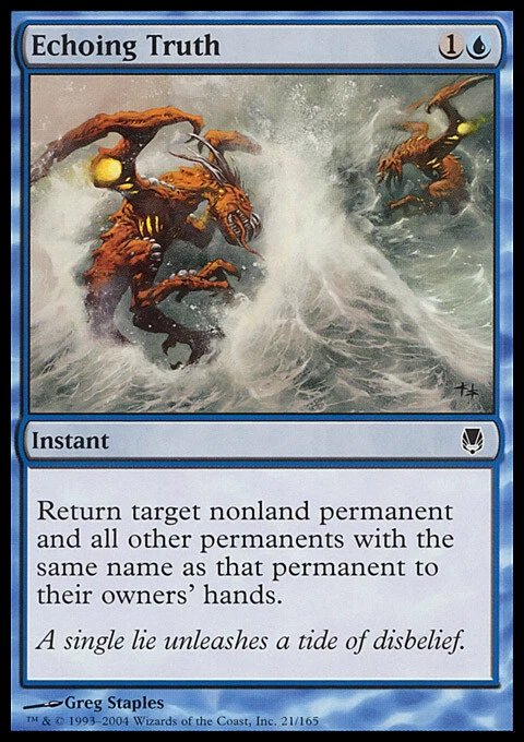 Magic the Gathering MTG Echoing Truth (21) Darksteel   LP - Image 1 of 1