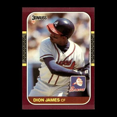 Dion James 1987 Donruss Opening Day Atlanta Braves #44 R319A 76 - Image 1 of 2